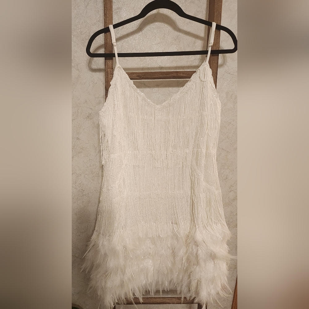 White Feather Dress